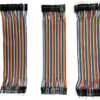 Jumper wires (also known as DuPont wires)