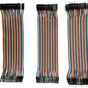 Jumper wires (also known as DuPont wires)